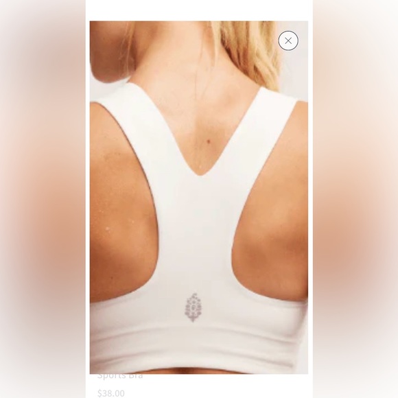 Free People Movement (FP Movement) Sports Bra - Size M - Cream/Ivory - Picture 2 of 6